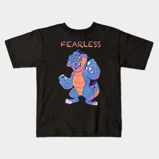 Fearless Kids T-Shirt by CookieDoughGecko